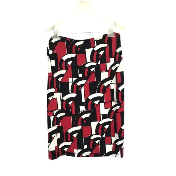 NEW YORK & COMPANY-WOMENS GRAPHIC LIGHT WEIGHT PULLOVER KNEE LENGHT SKIRT SIZE L - Picture 2 of 5